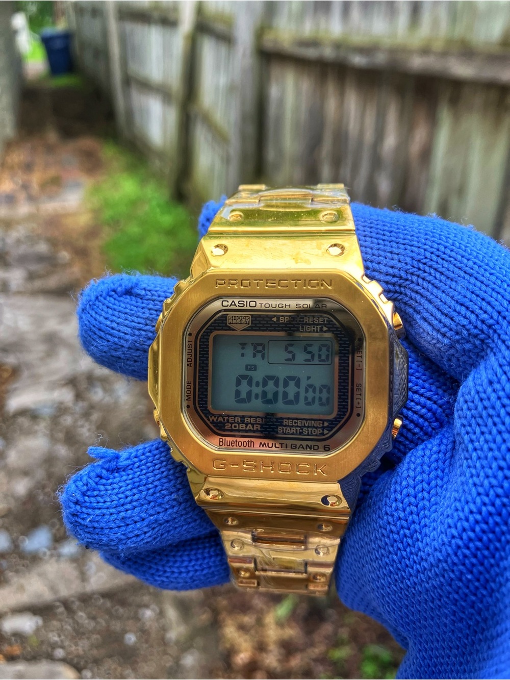 Custom G Shock Gold Metal Colorway